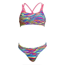 2-delig Zwempak Voor Meisjes Funkita Eco Criss Cross -Mode Geest Verkoop 2 delig zwempak voor meisjes funkita eco criss cross 2