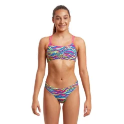 2-delig Zwempak Voor Meisjes Funkita Eco Criss Cross
