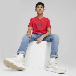 AC Milan FtblCore Graphic T-shirt Voor Jongeren PUMA -Mode Geest Verkoop ac milan ftblcore graphic t shirt voor jongeren puma 2