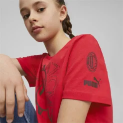 AC Milan FtblCore Graphic T-shirt Voor Jongeren PUMA -Mode Geest Verkoop ac milan ftblcore graphic t shirt voor jongeren puma 3