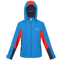 Regatta Acidity Softshell Wandeljas Met Volledige Rits Voor Kinderen - Blauw -Mode Geest Verkoop acidity softshell wandeljas met volledige rits voor kinderen blauw 2