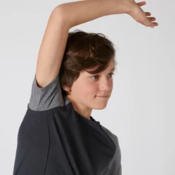 Ademend Technisch T-shirt Voor Kinderen S580 Zwart -Mode Geest Verkoop ademend technisch t shirt voor kinderen s580 zwart 4