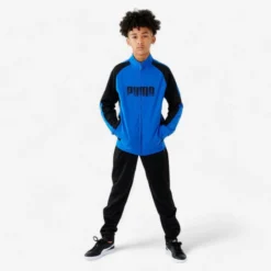 Puma Ademend Trainingspak Voor Kinderen Synthetisch Blauw Zwart