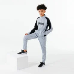 Puma Ademend Trainingspak Voor Kinderen Synthetisch Grijs -Mode Geest Verkoop ademend trainingspak voor kinderen synthetisch grijs 5