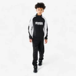 Puma Ademend Trainingspak Voor Kinderen Synthetisch Zwart Wit