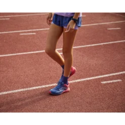 Ademende Hardloopshort En Korte Tight 2-in-1 Meisjes DRY+ Jeansblauw En Zachtpaars -Mode Geest Verkoop ademende hardloopshort en korte tight 2 in 1 meisjes dry jeansblauw en zachtpaars 16