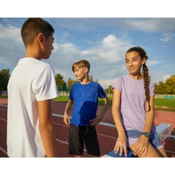 Ademende Hardloopshort En Korte Tight 2-in-1 Meisjes DRY+ Jeansblauw En Zachtpaars -Mode Geest Verkoop ademende hardloopshort en korte tight 2 in 1 meisjes dry jeansblauw en zachtpaars 17