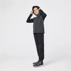 Ademende Kinderhoodie 900 Katoen Met Rits Gemêleerd -Mode Geest Verkoop ademende kinderhoodie 900 katoen met rits gemeleerd grijs en donkergrijs 8