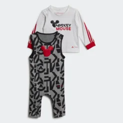 Adidas X Disney Mickey Mouse Onesie Setje -Mode Geest Verkoop adidas x disney mickey mouse onesie setje 3