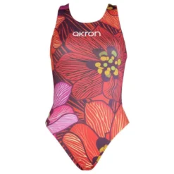 Akron Red Badpak Voor Meisjes - Rood -Mode Geest Verkoop akron red badpak voor meisjes rood 2