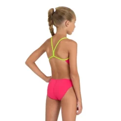 Arena Girl's Team Challenge Back Solid Swimsuit - Freak/Soft Green -Mode Geest Verkoop arena girls team challenge back solid swimsuit freaksoft green 3