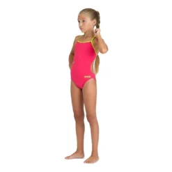 Arena Girl's Team Challenge Back Solid Swimsuit - Freak/Soft Green -Mode Geest Verkoop arena girls team challenge back solid swimsuit freaksoft green 4