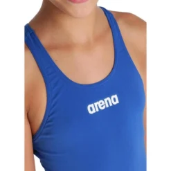 Arena Girl's Team Solid Tech Swimsuit - Royal/White -Mode Geest Verkoop arena girls team solid tech swimsuit royalwhite 3