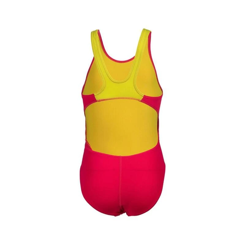 Arena Girl's Team Swim Tech Swimsuit - Freak/Soft Green 3 Arena Girl's Team Swim Tech Swimsuit - Freak/Soft Green - Afbeelding 3