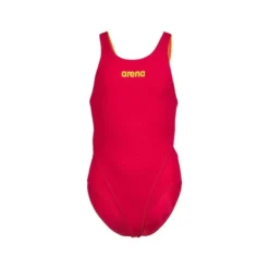 Arena Girl's Team Swim Tech Swimsuit - Freak/Soft Green