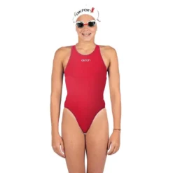 Babbitt Evo Zwempak Voor Meisjes Akron - Sport Red/Harvard Blue