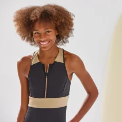 Badpak Voor Meisjes 900 Zwart Goud -Mode Geest Verkoop badpak voor meisjes 900 zwart goud 2