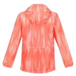 Regatta Bagley Gradient Packaway Waterdichte Jas Voor Kinderen/Kinderen (Neon Peach) -Mode Geest Verkoop bagley gradient packaway waterdichte jas voor kinderenkinderen neon peach 1