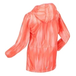 Regatta Bagley Gradient Packaway Waterdichte Jas Voor Kinderen/Kinderen (Neon Peach) -Mode Geest Verkoop bagley gradient packaway waterdichte jas voor kinderenkinderen neon peach 2
