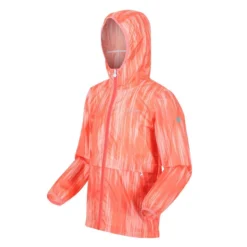 Regatta Bagley Gradient Packaway Waterdichte Jas Voor Kinderen/Kinderen (Neon Peach) -Mode Geest Verkoop bagley gradient packaway waterdichte jas voor kinderenkinderen neon peach 3
