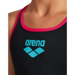 Arena Big Logo Pro Back-badpak Voor Meisjes - Zwart/ Freak Rose -Mode Geest Verkoop big logo pro back badpak voor meisjes zwart freak rose 2