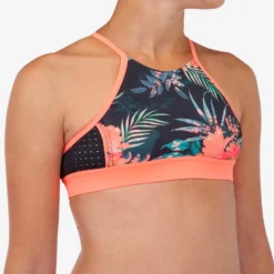 Bikinitop Voor Surfen Meisjes Baha 900 High Neck