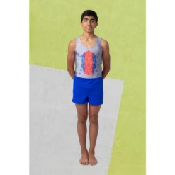 Blauwe Turnshort Voor Jongens