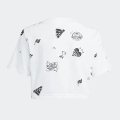 ADIDAS Brand Love Allover Print Crop T-shirt Kids -Mode Geest Verkoop brand love allover print crop t shirt kids 3