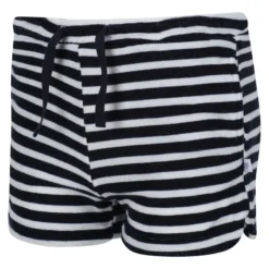 Regatta Childrens/Kids Dayana Towelling Stripe Casual Shorts (Marine / Wit) 8 Regatta Childrens/Kids Dayana Towelling Stripe Casual Shorts (Marine / Wit) -Mode Geest Verkoop childrenskids dayana towelling stripe casual shorts marine wit 3