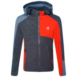 Dare 2b De Hero Core Stretch Wandelfleece Met Volledige Rits Voor Kinderen - Blauw