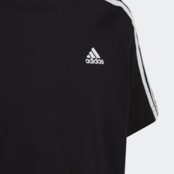 ADIDAS Essentials 3-Stripes Katoenen T-shirt -Mode Geest Verkoop essentials 3 stripes katoenen t shirt 3