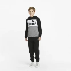Essentials+ Hoodie Met Kleurblokken Voor Jongeren PUMA -Mode Geest Verkoop essentials hoodie met kleurblokken voor jongeren puma 3