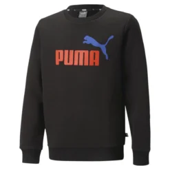Essentials+ Sweater Met Tweekleurig Big Logo En Ronde Hals Voor Jongeren PUMA