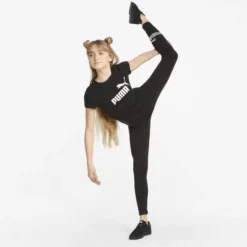 Essentials+ T-shirt Met Logo Voor Jongeren PUMA -Mode Geest Verkoop essentials t shirt met logo voor jongeren puma 3