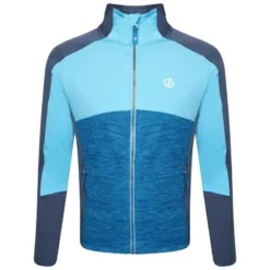 Dare 2b Exception Core Stretch Wandelfleece Met Volledige Rits Voor Kinderen - Blauw