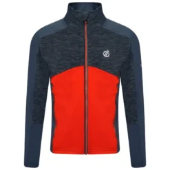 Dare 2b Exception Core Stretch Wandelfleece Met Volledige Rits Voor Kinderen - Grijs