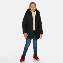 Regatta Fabrizia Geïsoleerde Parka Wandeljas Voor Kinderen - Zwart -Mode Geest Verkoop fabrizia geisoleerde parka wandeljas voor kinderen zwart 2