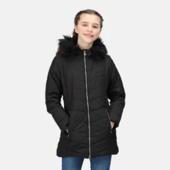 Regatta Fabrizia Geïsoleerde Parka Wandeljas Voor Kinderen - Zwart -Mode Geest Verkoop fabrizia geisoleerde parka wandeljas voor kinderen zwart 4