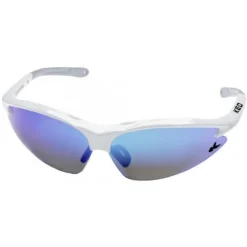 KED Fietsbril Jackal - Wit (Multi-Blauw-Mirror)