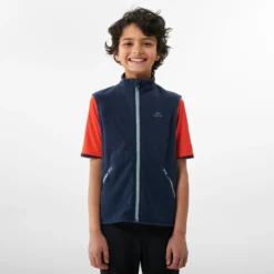 Quechua Fleece Bodywarmer Voor Wandelen Kinderen MH150 Grijsblauw 7-15 Jaar -Mode Geest Verkoop fleece bodywarmer voor wandelen kinderen mh150 grijsblauw 7 15 jaar 3
