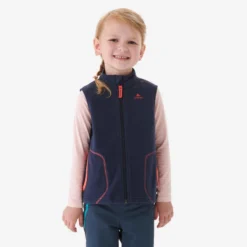 Quechua Fleece Wandelbodywarmer Voor Kinderen MH150 Marineblauw 2-6 Jaar -Mode Geest Verkoop fleece wandelbodywarmer voor kinderen mh150 marineblauw 2 6 jaar 2