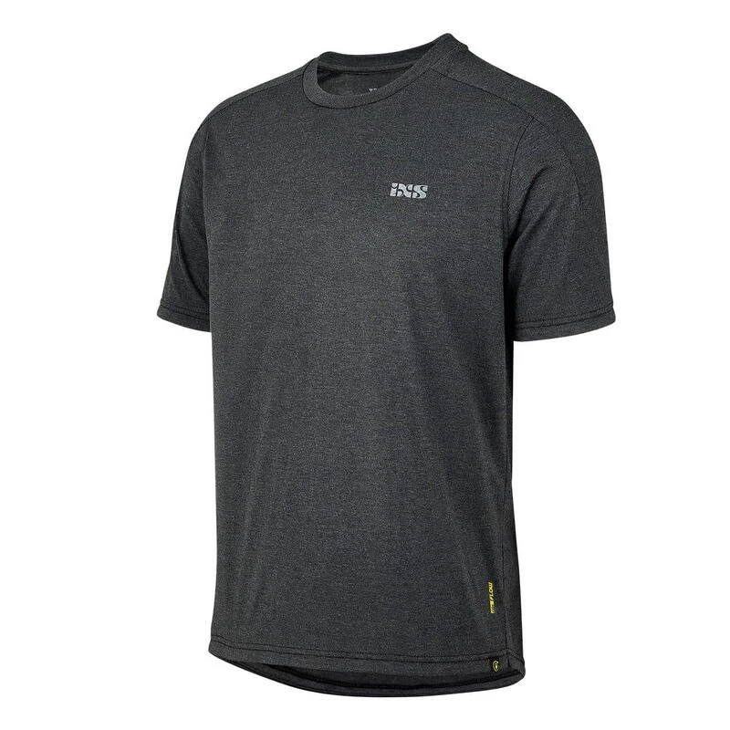 IXS Flow Tech Kinderen T-shirt Merk Logo - Zwart 1 IXS Flow Tech Kinderen T-shirt Merk Logo - Zwart