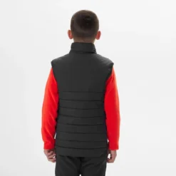 Quechua GEWATTEERDE HYBRIDE WANDELBODYWARMER VOOR KINDEREN 7-15 JAAR -Mode Geest Verkoop gewatteerde hybride wandelbodywarmer voor kinderen zwart 7 15 jaar 3