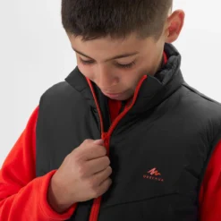 Quechua GEWATTEERDE HYBRIDE WANDELBODYWARMER VOOR KINDEREN 7-15 JAAR -Mode Geest Verkoop gewatteerde hybride wandelbodywarmer voor kinderen zwart 7 15 jaar 4