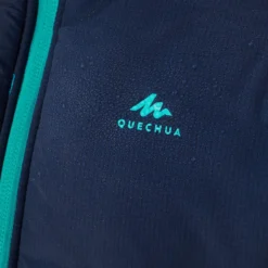 Quechua GEWATTEERDE HYBRIDE WANDELJAS VOOR KINDEREN 7-15 JAAR PASTELGROEN -Mode Geest Verkoop gewatteerde hybride wandeljas voor kinderen 7 15 jaar marineblauw 2