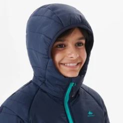 Quechua GEWATTEERDE HYBRIDE WANDELJAS VOOR KINDEREN 7-15 JAAR PASTELGROEN -Mode Geest Verkoop gewatteerde hybride wandeljas voor kinderen 7 15 jaar marineblauw 5