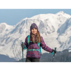 Quechua GEWATTEERDE WANDELJAS VOOR KINDEREN MH500 7-15 JAAR -Mode Geest Verkoop gewatteerde wandeljas voor kinderen mh500 7 15 jaar paars met print 8