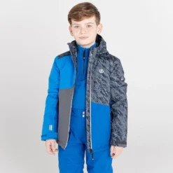 Dare 2b Glee Waterdichte Ski-jas Met Capuchon Voor Kinderen - Donker Grijs -Mode Geest Verkoop glee waterdichte ski jas met capuchon voor kinderen donker grijs 4