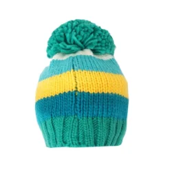 Blade & Rose GROEN EN MOSTERD KINDER SKIMUTS MET GROTE POMPON -Mode Geest Verkoop groen en mosterd kinder skimuts met grote pompon 2