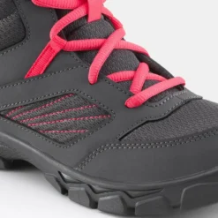 Quechua Halfhoge Wandelschoenen Met Veters Voor Kinderen MH100 Donkergrijs 35 Tot 38 -Mode Geest Verkoop halfhoge wandelschoenen met veters voor kinderen mh100 donkergrijs 35 tot 38 4
